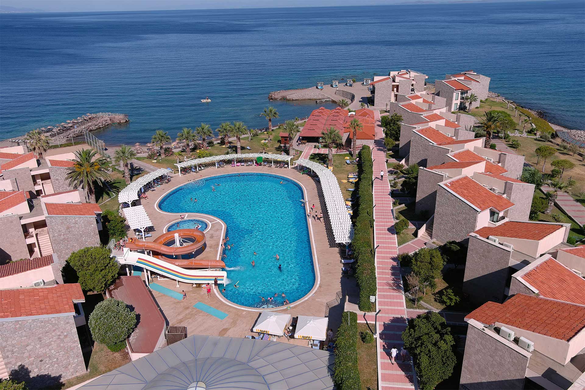 Assos Dove Hotel resort manzarası